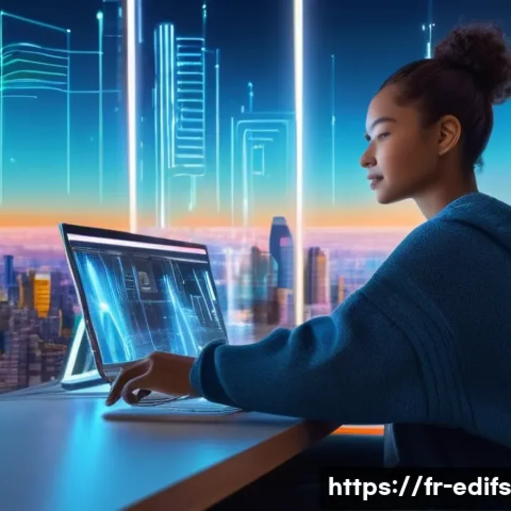 멀티모달 학습의 정책적 논의 - **Prompt:** A young, aspiring artist, wearing stylish yet casual clothes like a comfortable sweater ...