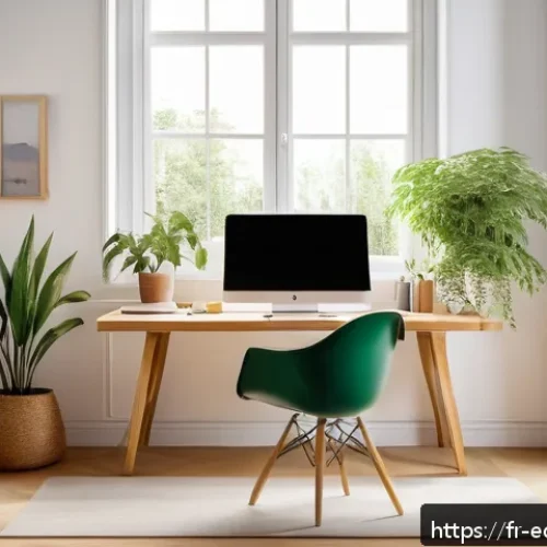 멀티모달 학습의 시간 관리 전략 - A bright, minimalist home study workspace designed for optimal concentration, featuring a clean wood...